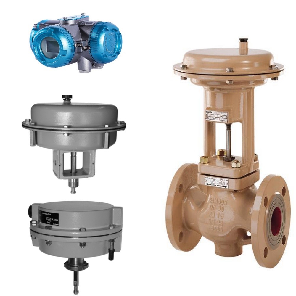 삼슨 3251 제어 밸브와 3271/3277 3963 솔레노이드 밸브와 중국 위치어와 함께 Pneumatic Actuator
