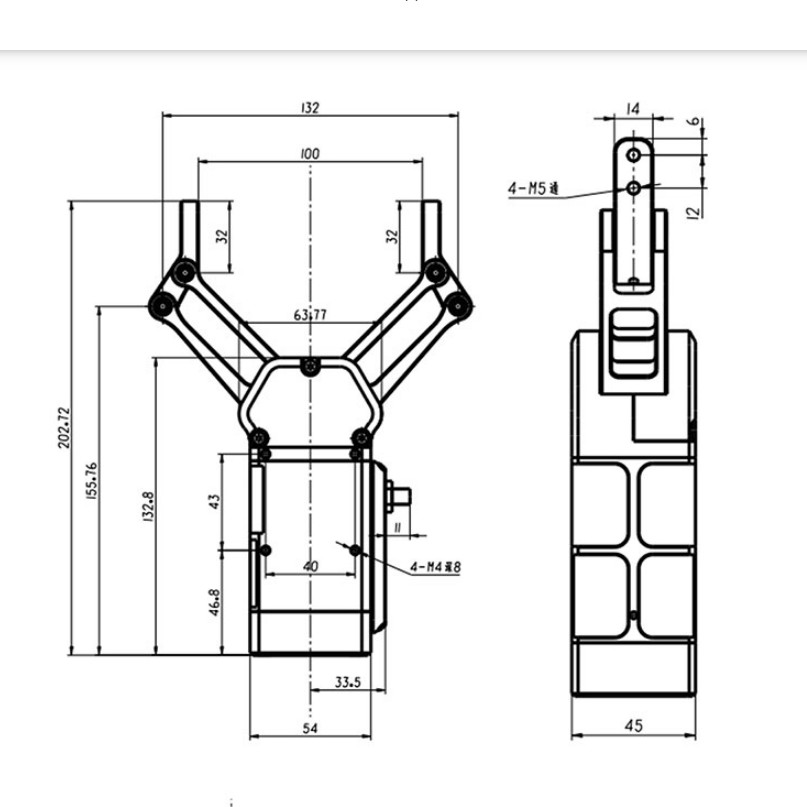 Chinese Brand parallel gripper electric HITBOT ZEFG100 universal