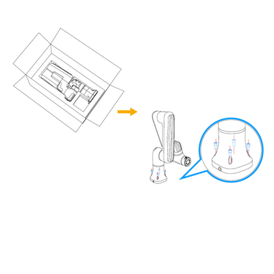 로봇 그립퍼와 DOBOT 노바 중국 로봇 팔 코봇 로봇 팔