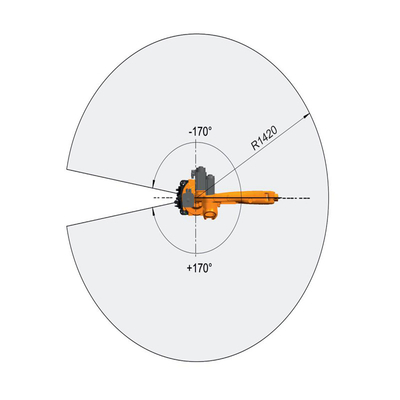 로봇 팔 KR10 R1420 KUKA 로봇을 용접하기 위한 GBS 로봇 선형 트렉 철도