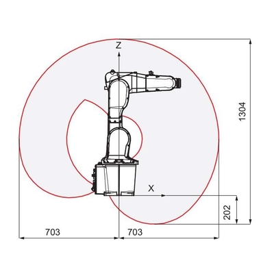 미니 로봇 팔 6 축 ABB IRB 1200 CNGBS 로봇 접착기 로봇 자동화 처리
