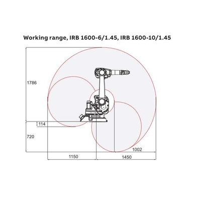ABB 로봇 팔 6 축 IRB 1600-10/1.45 자동 처리 로봇을 위한 CNGBS 로봇 잡기