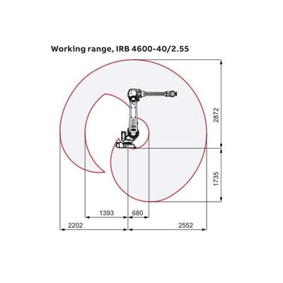 픽 앤 플래시 로봇 팔 6 축 ABB IRB 4600-40/2.55 CNGBS 로봇 잡기