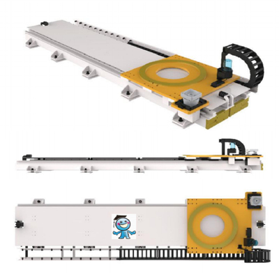 KUKA 팔레티징 로봇 KR 240 R3200 PA CNGBS 가이드 레일로 자동 팔레티제 산업 로봇 팔
