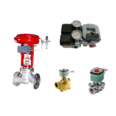 중국의 유명한 Masoneilan SVI2-21123121 포지셔너와 ASCO 전자기 밸브와 함께 Pneumatic 제어 밸브