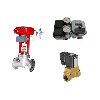 중국의 유명한 Pneumatic 제어 밸브와 Masoneilan SVI2-21123121 포지셔너와 Burkert 5404 Solenoioid 밸브
