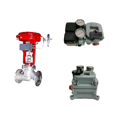 중국의 유명한 Pneumatic 제어 밸브와 Masoneilan SVI2-21123121 포지셔너와 Burkert 5404 Solenoioid 밸브