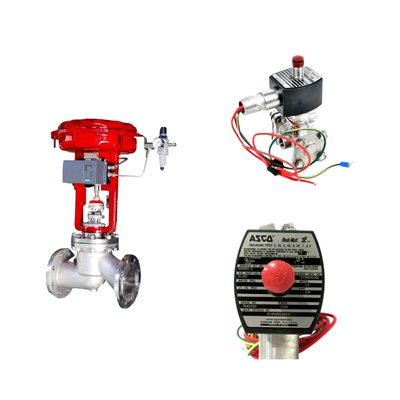 중국의 유명한 Masoneilan SVI2-21123121 포지셔너와 ASCO 전자기 밸브와 함께 Pneumatic 제어 밸브
