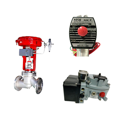 중국의 유명한 Masoneilan SVI2-21123121 포지셔너와 ASCO 전자기 밸브와 함께 Pneumatic 제어 밸브