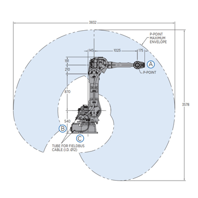YASKAWA 팔레트 기계 GP50 CNGBS 드레싱 팩으로 더 긴 사용 시간 산업 로봇으로 작업 스테이션