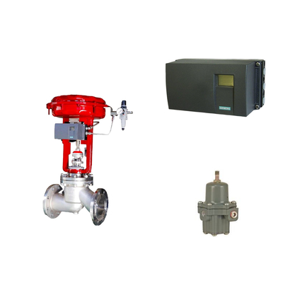 Pneumatic 제어 밸브 위치 시멘스 SIPART PS2 및 피셔 67CFR 필터 조절기