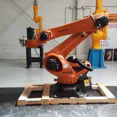 KUKA KR 180 R3200 PA 5 축 로봇 팔 180KG 유료 부하로 포장 기계로 팔레팅 로봇