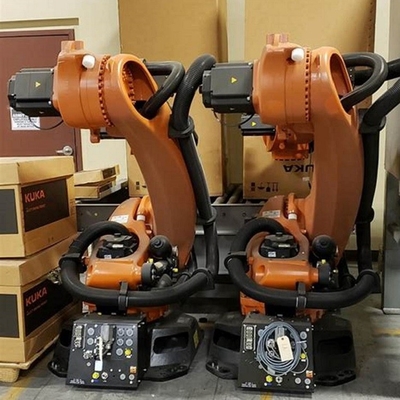 KUKA KR 180 R3200 PA 5 축 로봇 팔 180KG 유료 부하로 포장 기계로 팔레팅 로봇