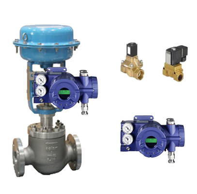 FOXBORO 스마트 포지셔너 SRD960 Pneumatic 제어 볼 밸브 및 Burkert 소레노이드 밸브