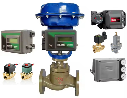 피셔 MR95 압력 조절 밸브 및 DVC2000 위치기 및 Samson 3277 Pneumatic Actuator Pneumatic Valve 부품