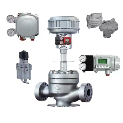 중국의 유명한 Pneumatic 제어 밸브와 함께 Masoneilan SVI2-21123121 포지셔너와 Burkert 5404 Solenoioid 밸브