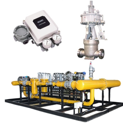 흐름 제어 밸브 스키드 및 KOSO 400H 제어 밸브 5200LA / 6100LA Pneumatic Actuator EP800 Positioner CL420/CL523 잠금 밸브