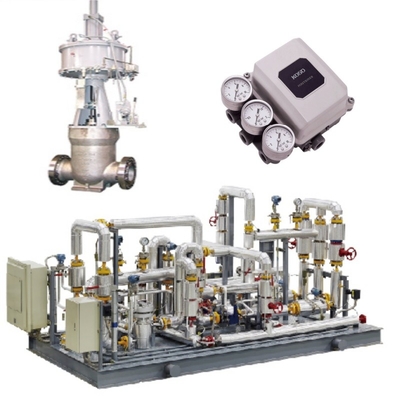 흐름 제어 밸브 스키드 및 KOSO 400H 제어 밸브 5200LA / 6100LA Pneumatic Actuator EP800 Positioner CL420/CL523 잠금 밸브