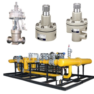 흐름 제어 밸브 스키드 및 KOSO 400H 제어 밸브 5200LA / 6100LA Pneumatic Actuator EP800 Positioner CL420/CL523 잠금 밸브