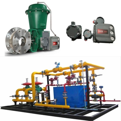밸브 전환 스키드 에머슨 피셔 V150/V200 /V300 제어 밸브 1061/2052 Pneumatic Actuator DVC6200 위치기