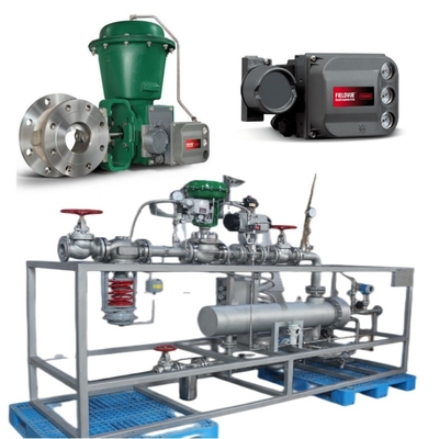 밸브 전환 스키드 에머슨 피셔 V150/V200 /V300 제어 밸브 1061/2052 Pneumatic Actuator DVC6200 위치기