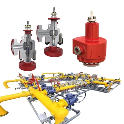 플랜지 제어 밸브 산슨 PN1.6~42MPa ANSI 150~2500LB 피침형 또는 O 링 좌석 DN15~DN600