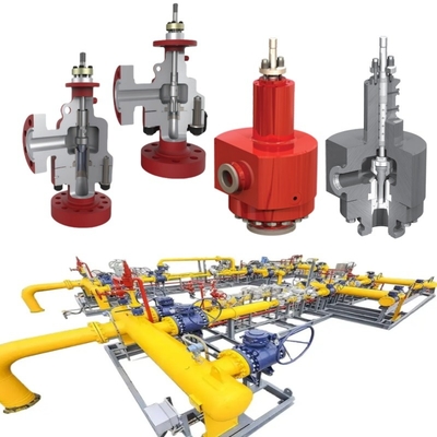 플랜지 제어 밸브 산슨 PN1.6~42MPa ANSI 150~2500LB 피침형 또는 O 링 좌석 DN15~DN600