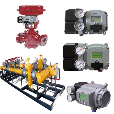 밸브 스위치 스키드와 마소넬란 10000 탄소 강철 제어 밸브 87/88 타입 Pneumatic Actuator SVI II SVI3 밸브 포지셔너