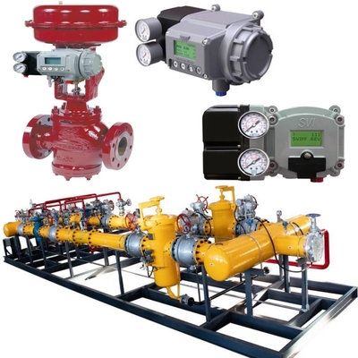 밸브 스위치 스키드와 마소넬란 10000 탄소 강철 제어 밸브 87/88 타입 Pneumatic Actuator SVI II SVI3 밸브 포지셔너