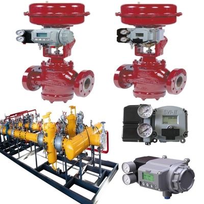 밸브 스위치 스키드와 마소넬란 10000 탄소 강철 제어 밸브 87/88 타입 Pneumatic Actuator SVI II SVI3 밸브 포지셔너
