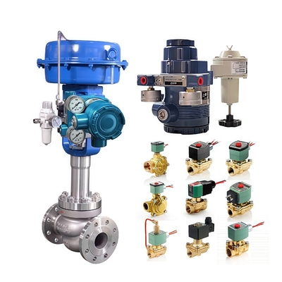 오리지널 Pneumatic 제어 밸브 아즈빌 스마트 밸브 포지셔너 AVP300 AVP301 AVP302 12v 24v 2 Way Asco 솔레노이드 밸브