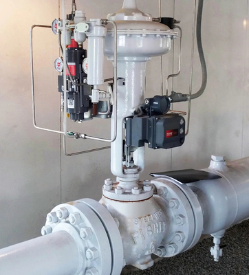 Pneumatic 제어 밸브 VRG 선형 제어 밸브 피셔 DVC6200 포지셔너 컨트롤러 아스코 소레노이드 가스 밸브