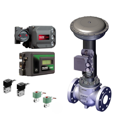 Pneumatic 제어 밸브 VRG 선형 제어 밸브 피셔 DVC6200 포지셔너 컨트롤러 아스코 소레노이드 가스 밸브