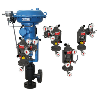 Pneumatic 제어 밸브 VRG 선형 제어 밸브 피셔 DVC6200 포지셔너 컨트롤러 아스코 소레노이드 가스 밸브