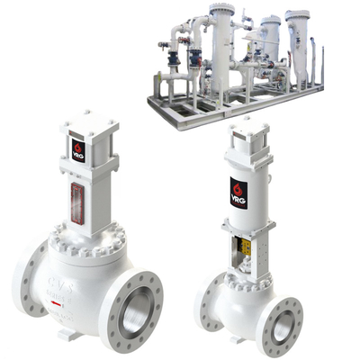 VRG Pneumatic Linear Control Valves LHPA-DA LHPA-SR 주소 천연가스 제어에 대한 특징적인 흐름 및 소음 저감