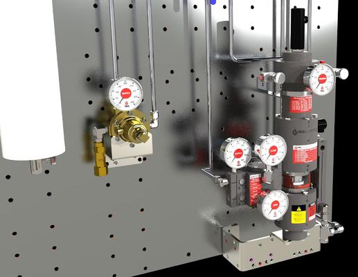 VRG Pneumatic Control Valve Actuator RCVC3000 적색 원 밸브 컨트롤러 고압 공기 회전 제어 밸브