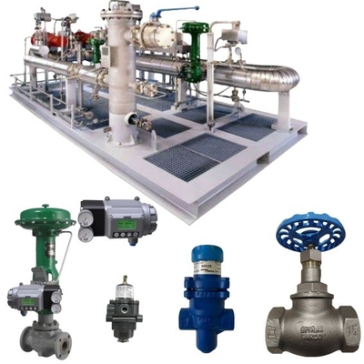 FISHER 액추에이터 667-45i와 Masoneilan SVI3 포지셔너 및 정확한 성능 Spirax sarco Pneumatic 구제 밸브 BRV2S/BRV2B/25P 중국 스키드