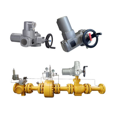 Auma SA 전기 액추에이터와 AM 제어 공 밸브 제어 밸브 중국 천연 가스 규제 스키드