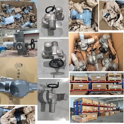 Auma SA 전기 액추에이터와 AM 제어 공 밸브 제어 밸브 중국 천연 가스 규제 스키드
