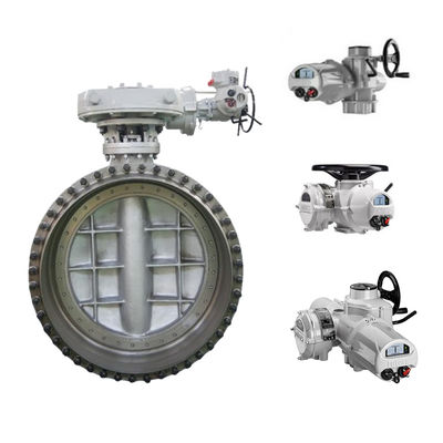 중국 브랜드 대구경 버터플라이 밸브 (Rotork IQ3 전기 액추에이터 및 IB 기어 박스 포함)