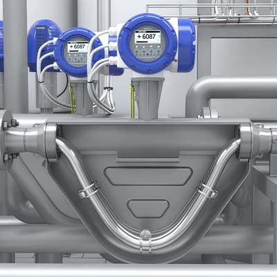 코리올리스 흐름계 Krohne OPTIMASS 1400 액체 및 가스 흐름 측정 장치 프로세스 제어용 코리올리스 질량 흐름계