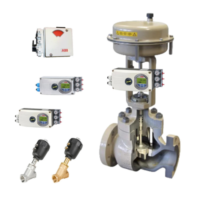 Samson Control Valve 3241 Series ABB Positioner And ASCO / Burkert Soleniod Valve Stock Supplier