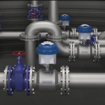 Krohne WATERFLUX 3070 전자기 액체 수량계 유량계