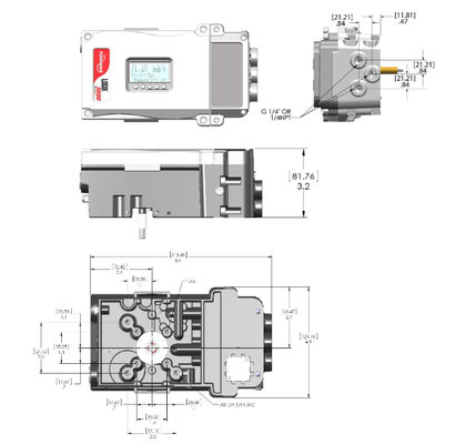 재고 Flowserve Logix 3200MD 3800 시리즈 디지털 밸브 포지셔너 맞춤형 중국 공압 제어 밸브 가격