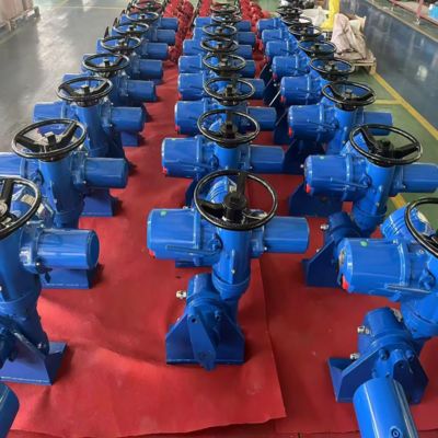 산업용 지능형 전기 게이트 밸브 Peckwomy PWMON 시리즈 다 회전 전기 밸브 액추에터 자동 제어