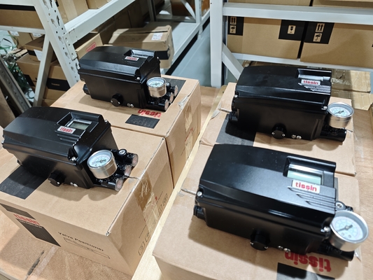 한국 오리지널 Tissin TS800/TS805 시리즈 지능형 스마트 포지셔너 및 SMC AW20 필터 레귤레이터가 장착된 공압 볼 밸브
