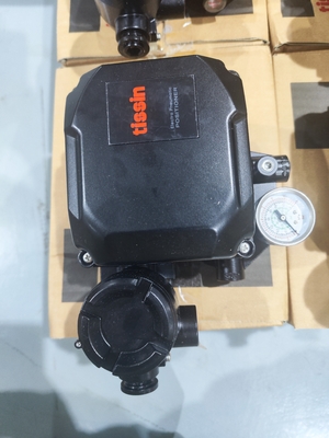 Original Tissin TS600 전자 공압식 포지셔너, 리미트 스위치 및 IMI NORGREN B64G 필터 레귤레이터가 장착된 볼 밸브
