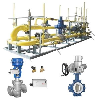 일반 용도 탄성 시트 버터플라이 밸브 Keystone 밸브 및 Azbil 포지셔너
