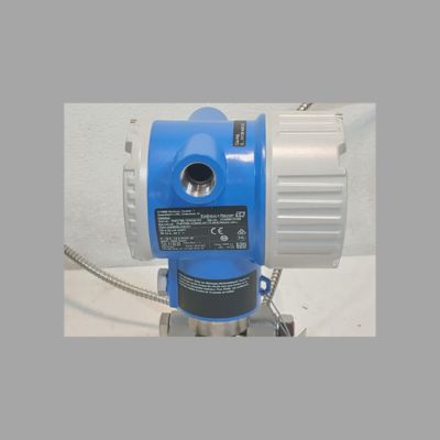 Endress+Hauser Proline Prowirl R200 유량계 및 Deltabar PMD78B 차압 트랜스미터가 장착된 유량 제어 밸브 어셈블리.