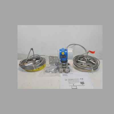 Endress+Hauser Proline Prowirl R200 유량계 및 Deltabar PMD78B 차압 트랜스미터가 장착된 유량 제어 밸브 어셈블리.